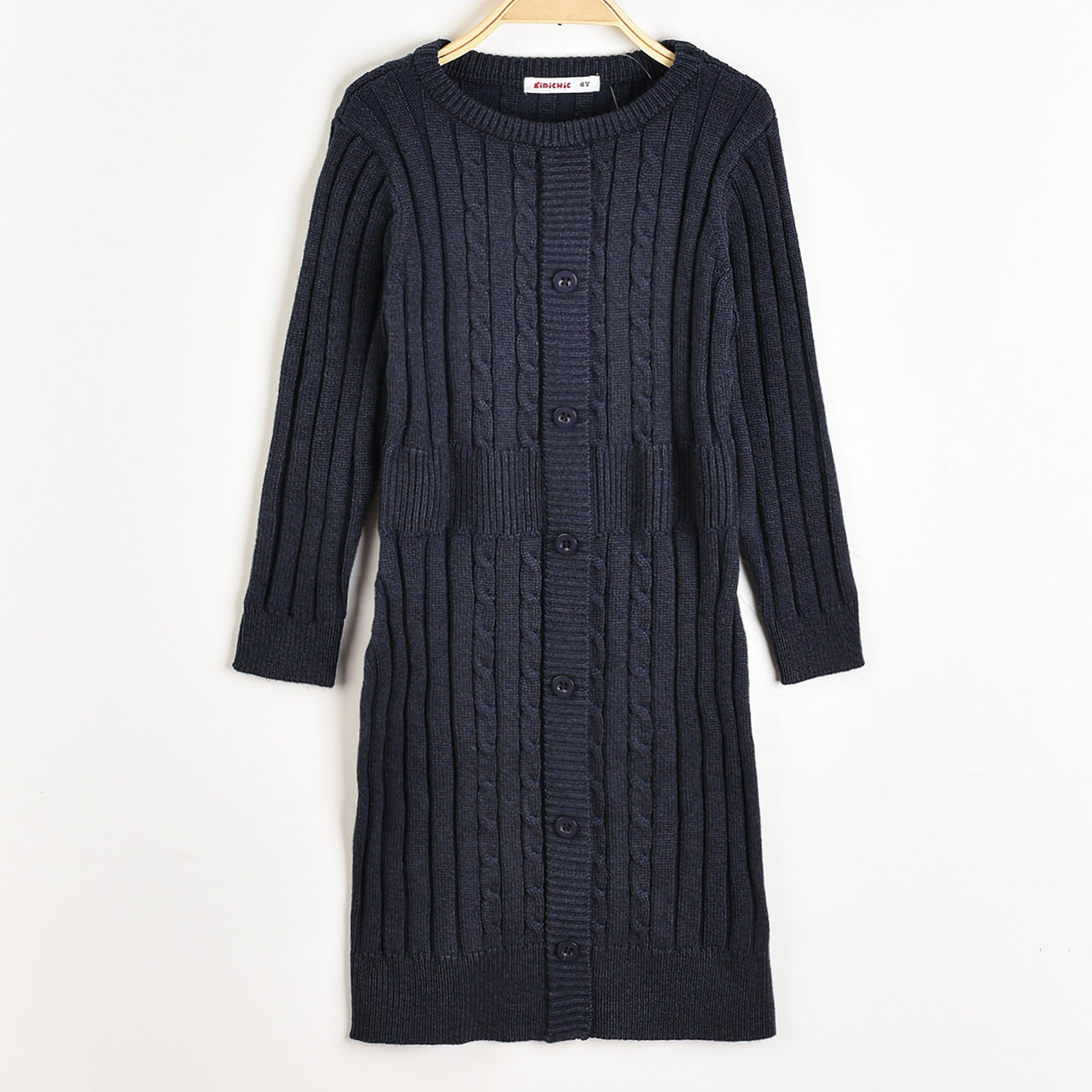 Knitted Buttoned Dress