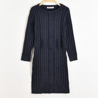 Knitted Buttoned Dress