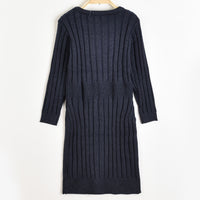 Knitted Buttoned Dress