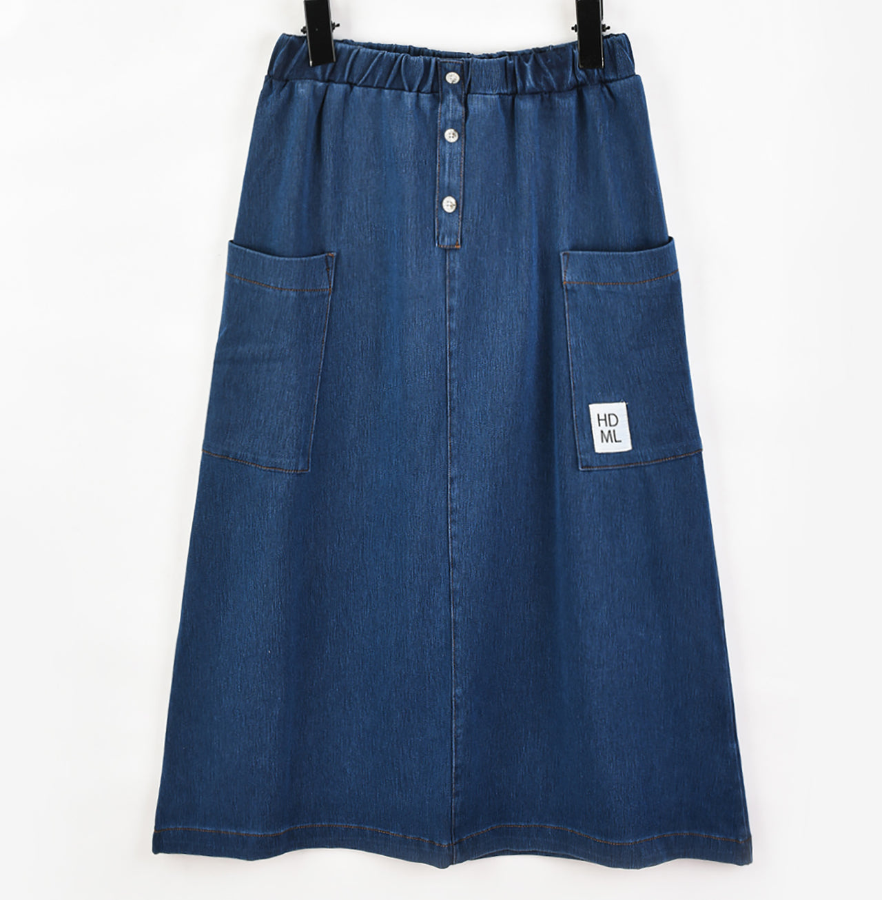 Hadas Long Soft Denim Skirt