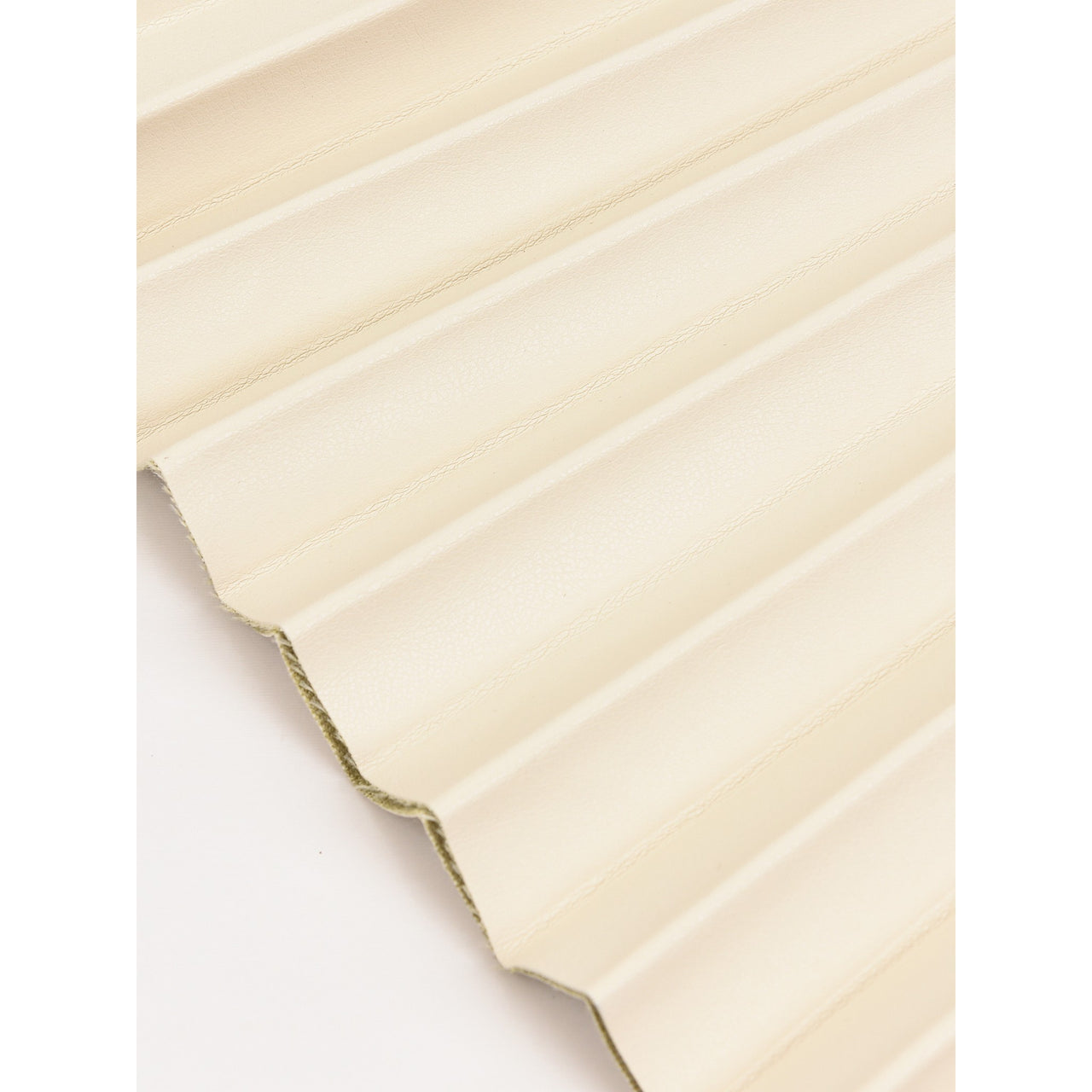 Melange PU Pleated Skirt