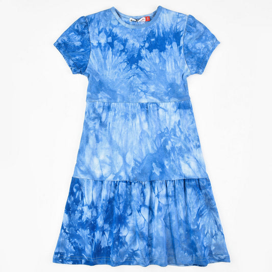 Girls Tie Dye Tiered Dress