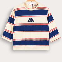 Melange Girls Striped Shirt