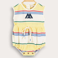 Melange Striped Overall/Dress