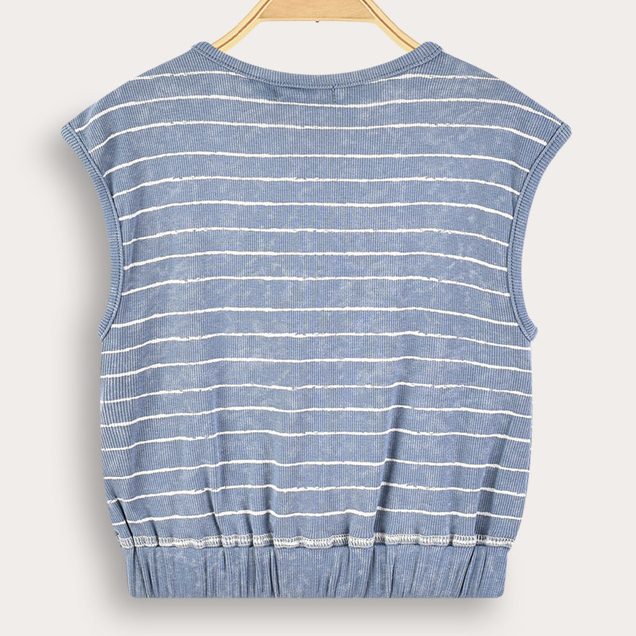 Cherry Striped Girls Vest