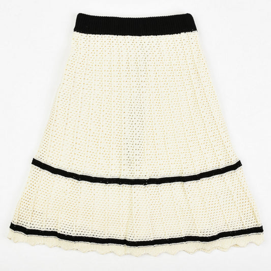 Striped Combo Knit Skirt