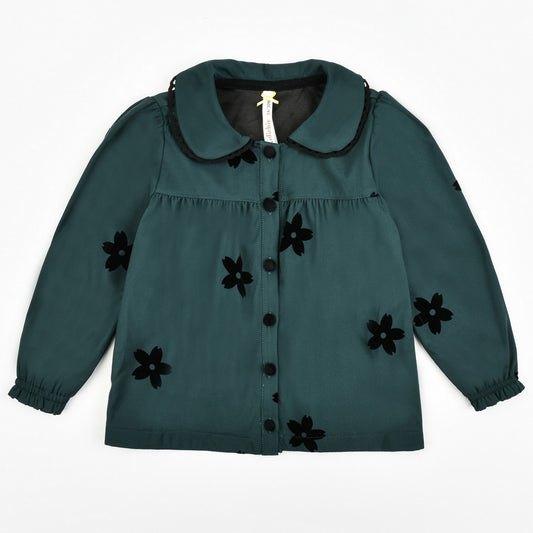 Floral Velvet Baby Shirt