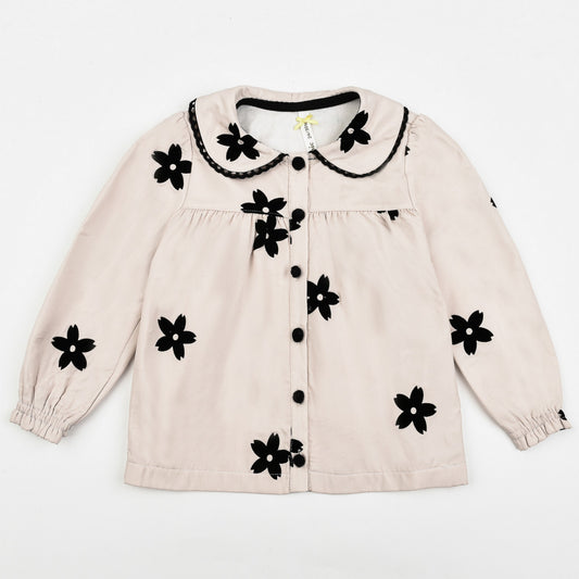 Floral Velvet Baby Shirt