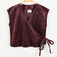 James Velvet Wrap Vest