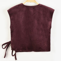 James Velvet Wrap Vest