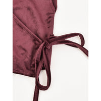 James Velvet Wrap Vest