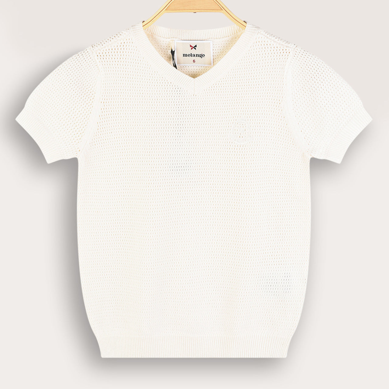 Melange Knit Top