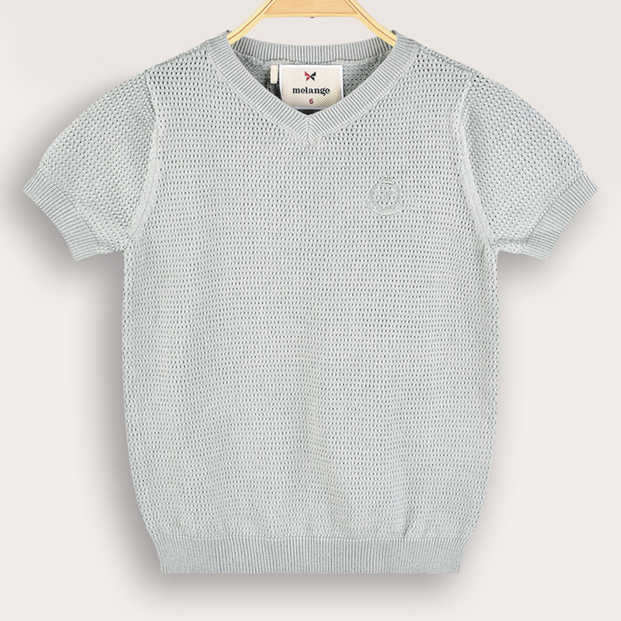 Melange Knit Top