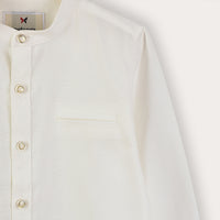 Melange LS Mockneck Dress Shirt