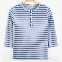 Girls Henley Striped Tee