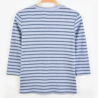 Girls Henley Striped Tee