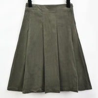 Corduroy Panel Skirt