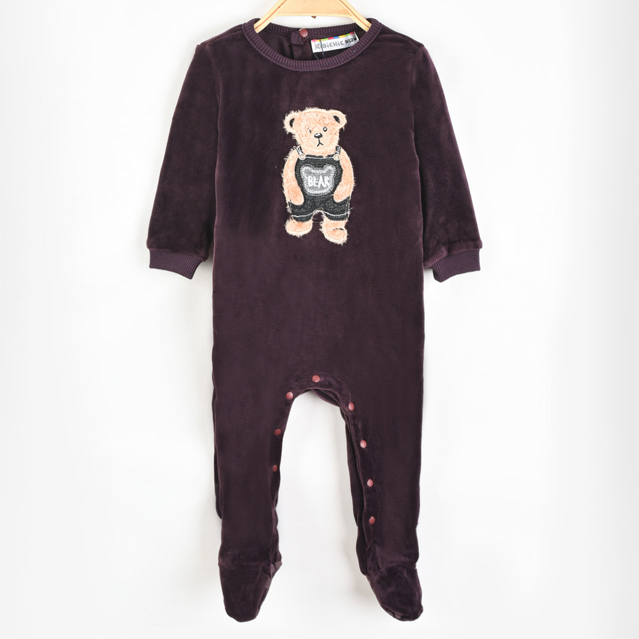 Velour Teddy PJ Stretchie