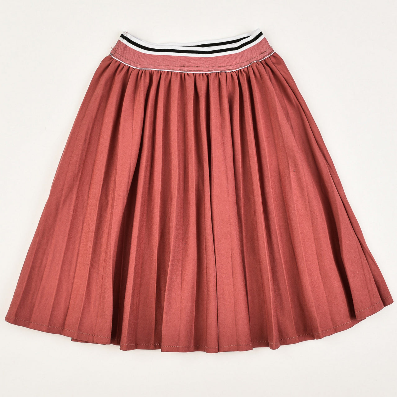 Jersey Nylon Pleated Skirt