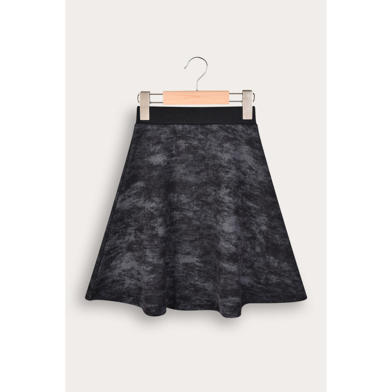 Wash Print Bell Skirt