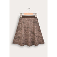 Wash Print Bell Skirt