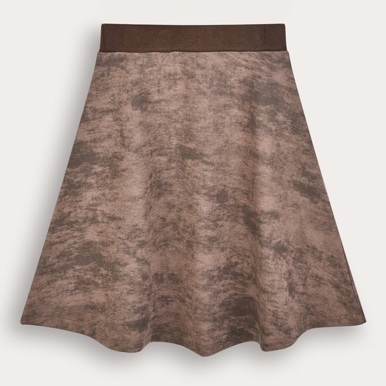 Wash Print Bell Skirt