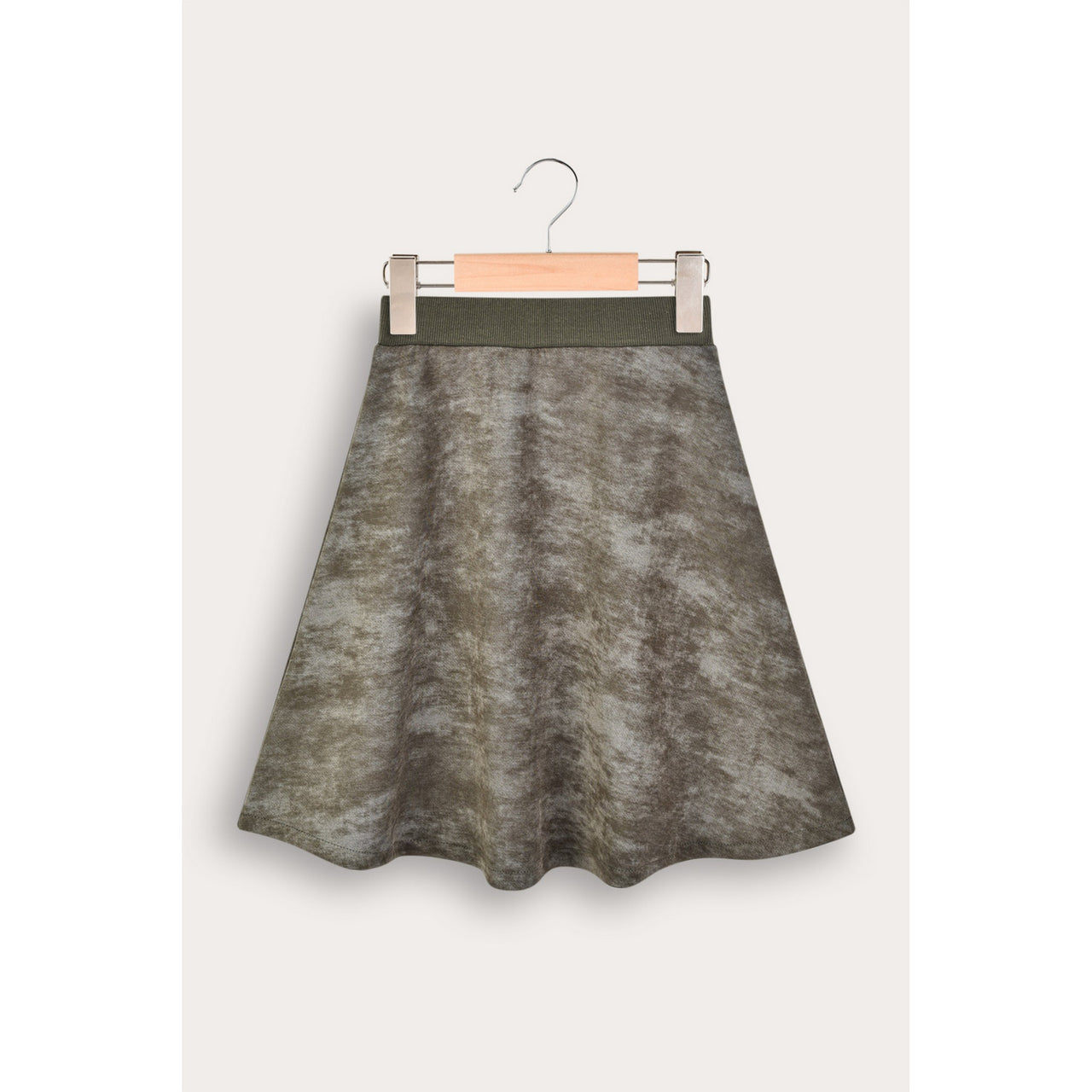 Wash Print Bell Skirt