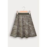Wash Print Bell Skirt