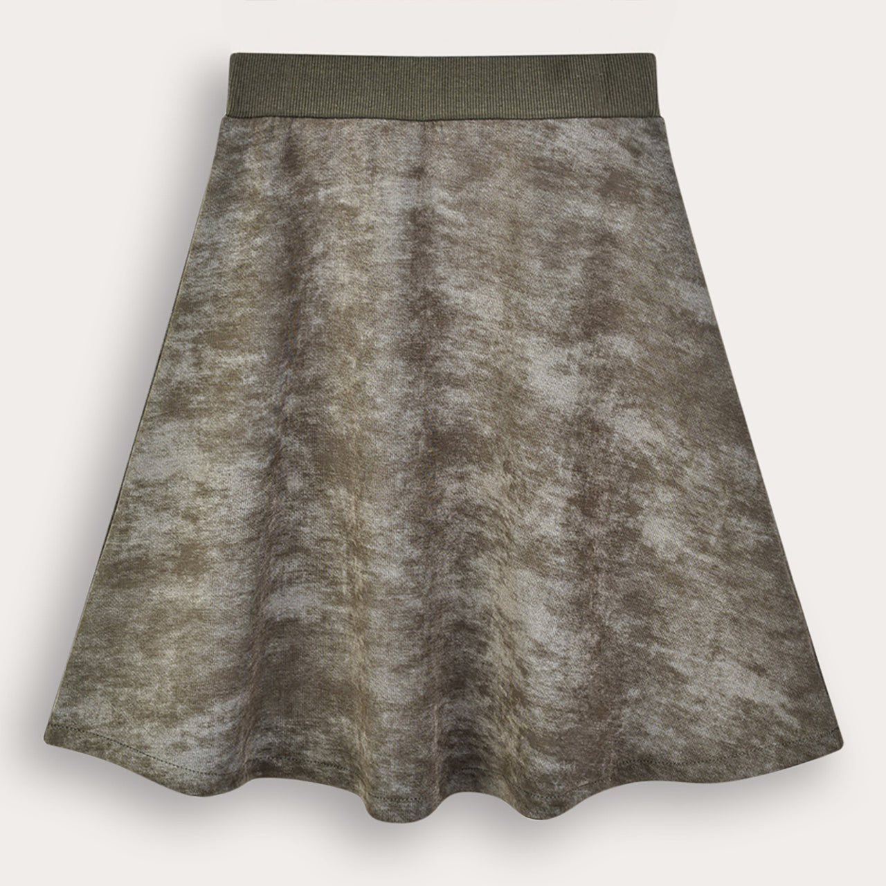 Wash Print Bell Skirt