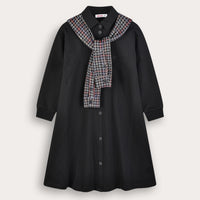 French Terry Collar Dress