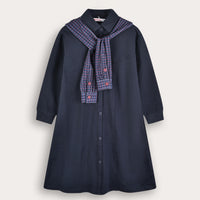 French Terry Collar Dress