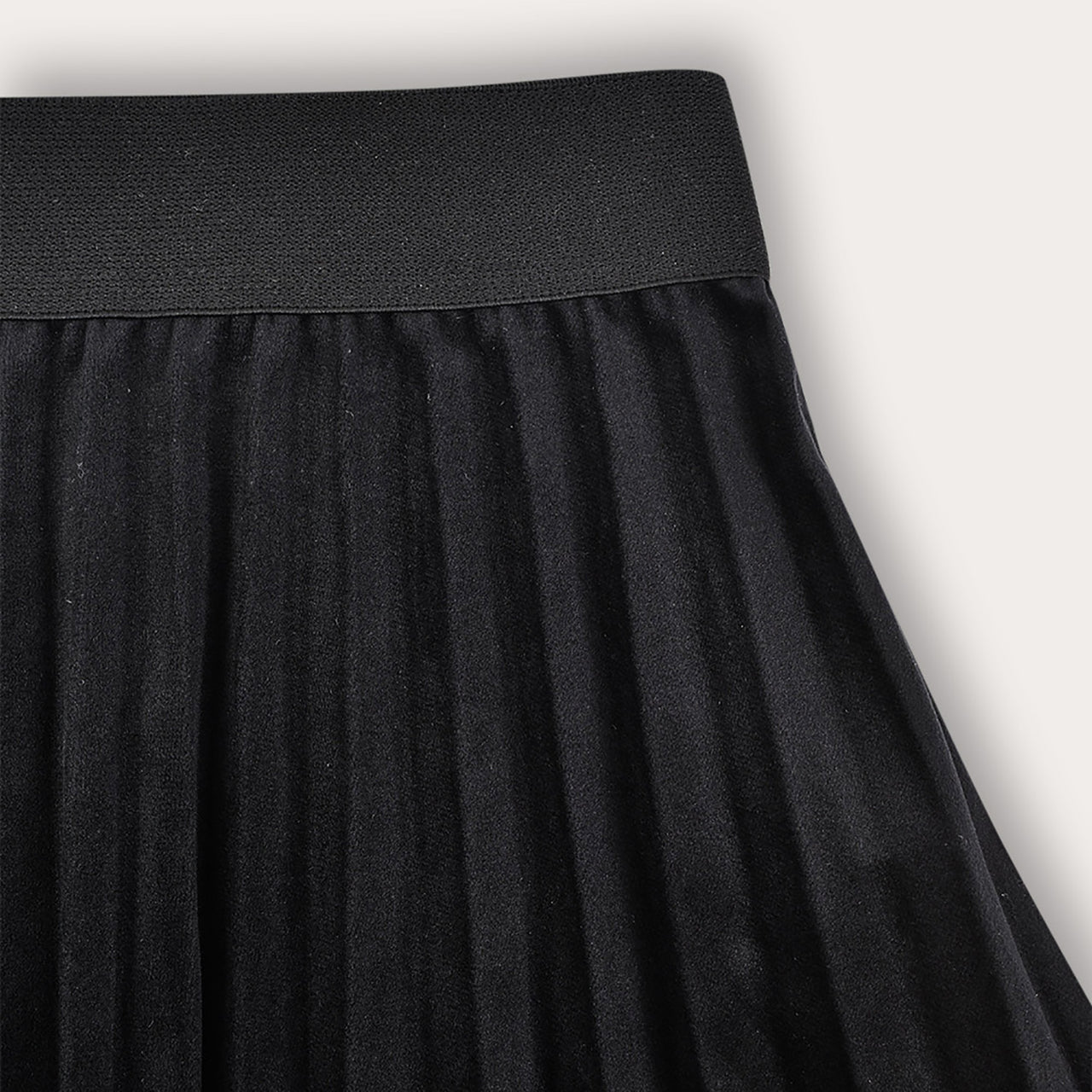 Velvet Pleated Skirt