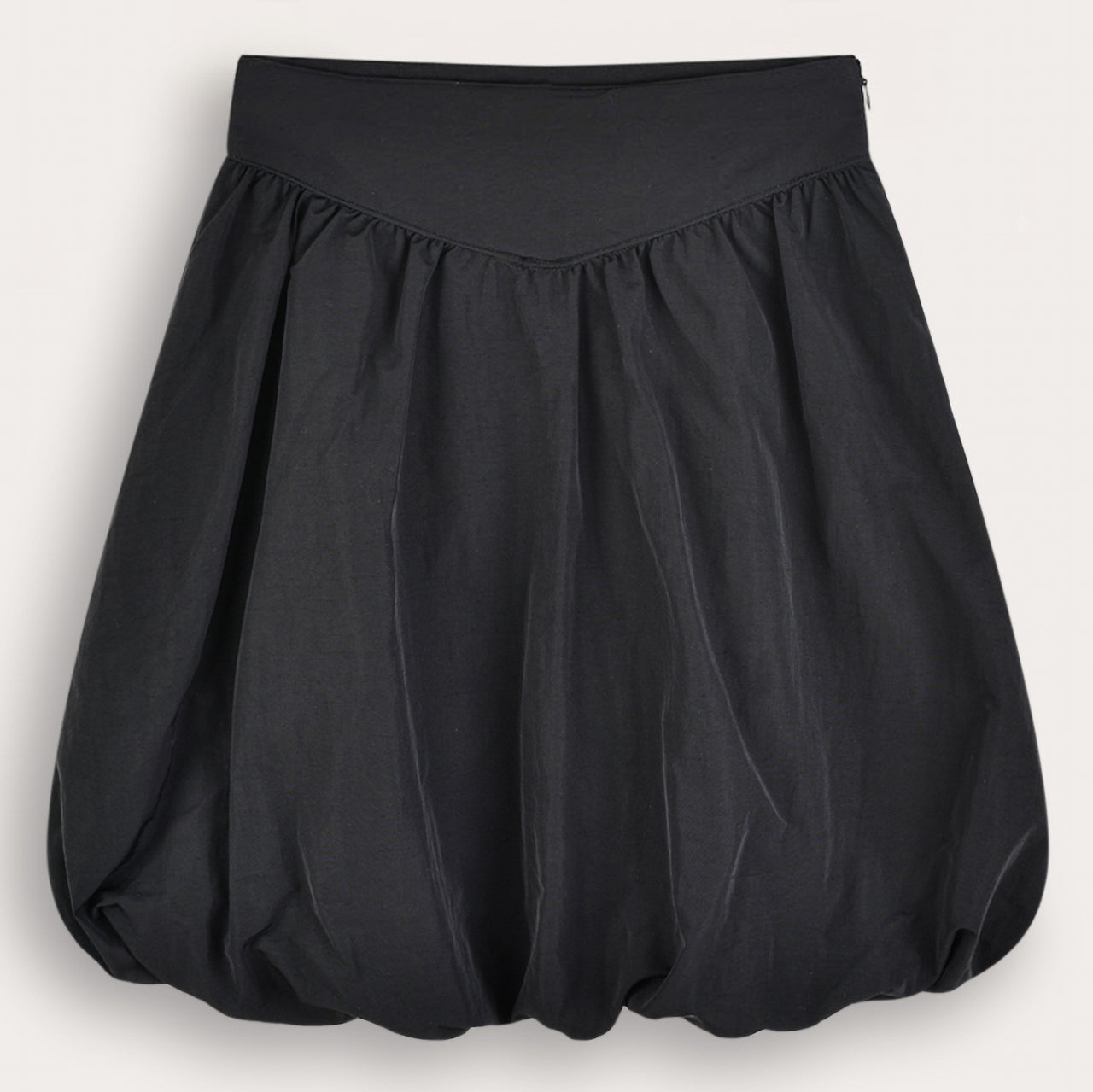 PU Leather Bubble Skirt