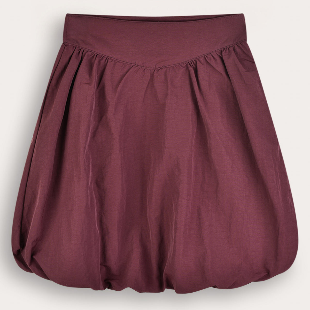 PU Leather Bubble Skirt