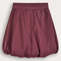 PU Leather Bubble Skirt