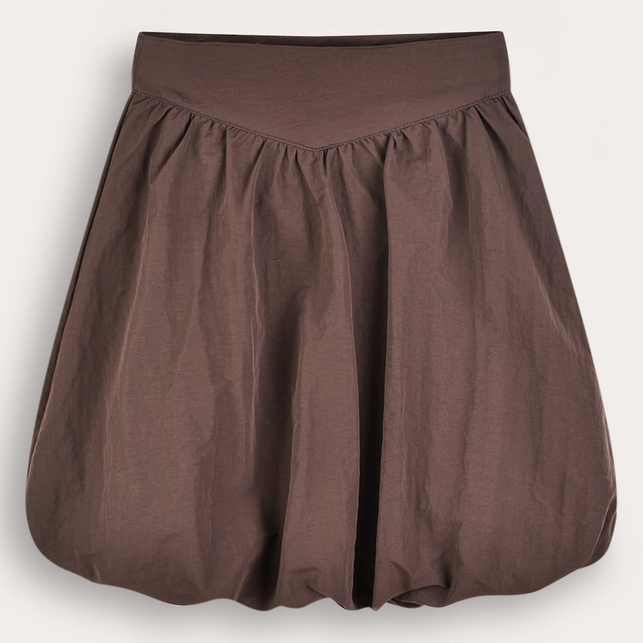 PU Leather Bubble Skirt