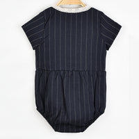 Hadas Linen Striped Romper