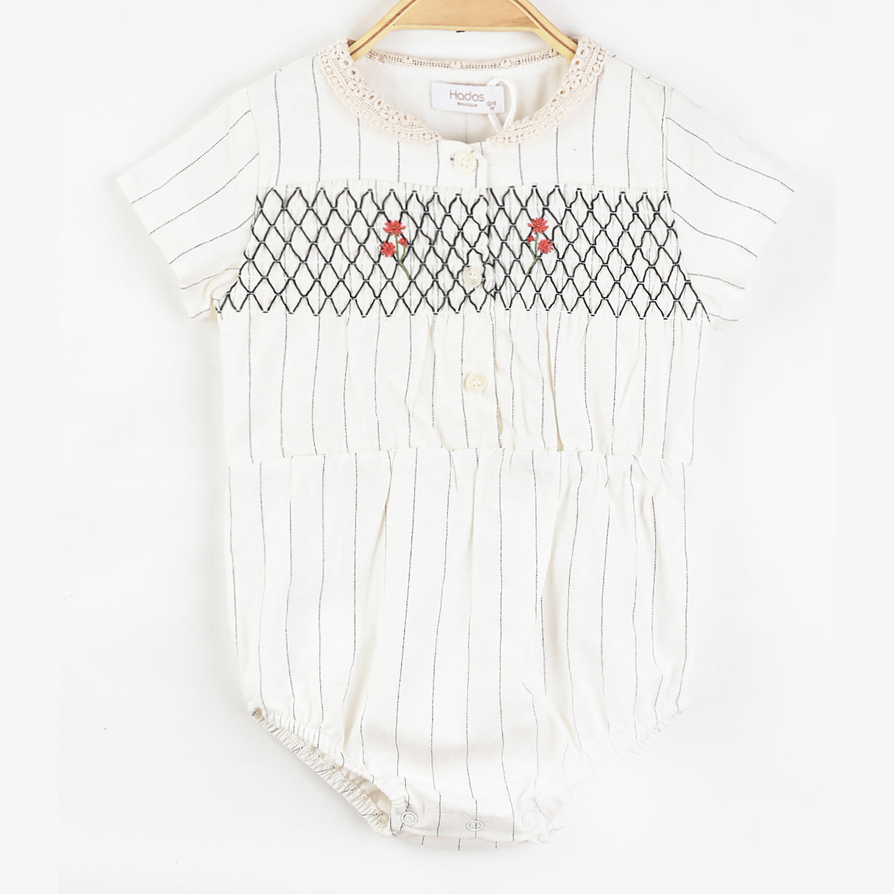Hadas Linen Striped Romper
