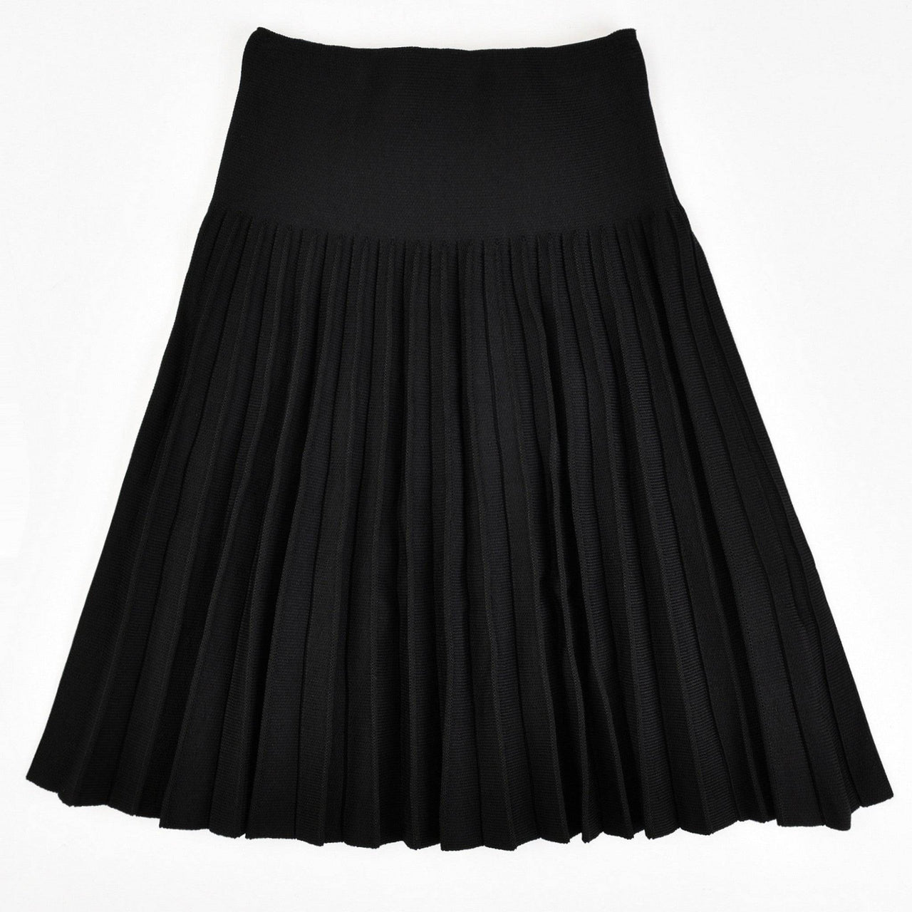 Melange Knit Pleat Skirt