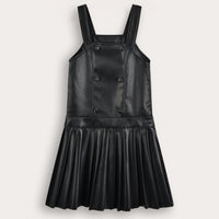 Pleather Pleated Jumper