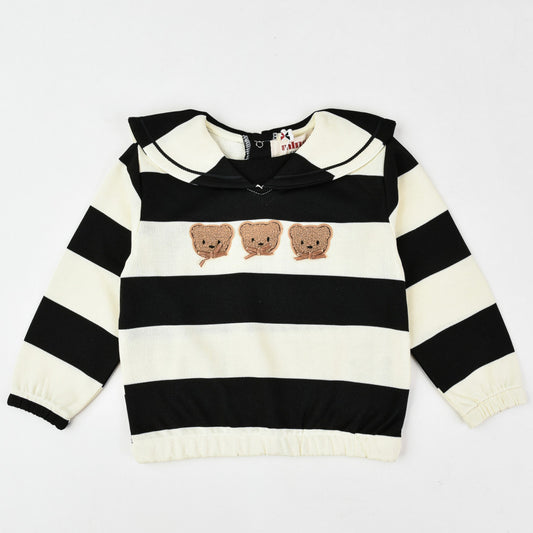 Melange Elie Toddler Striped Top