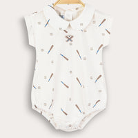 Baby Girl Baseball Overall