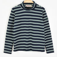 Melange Stripes Turtleneck