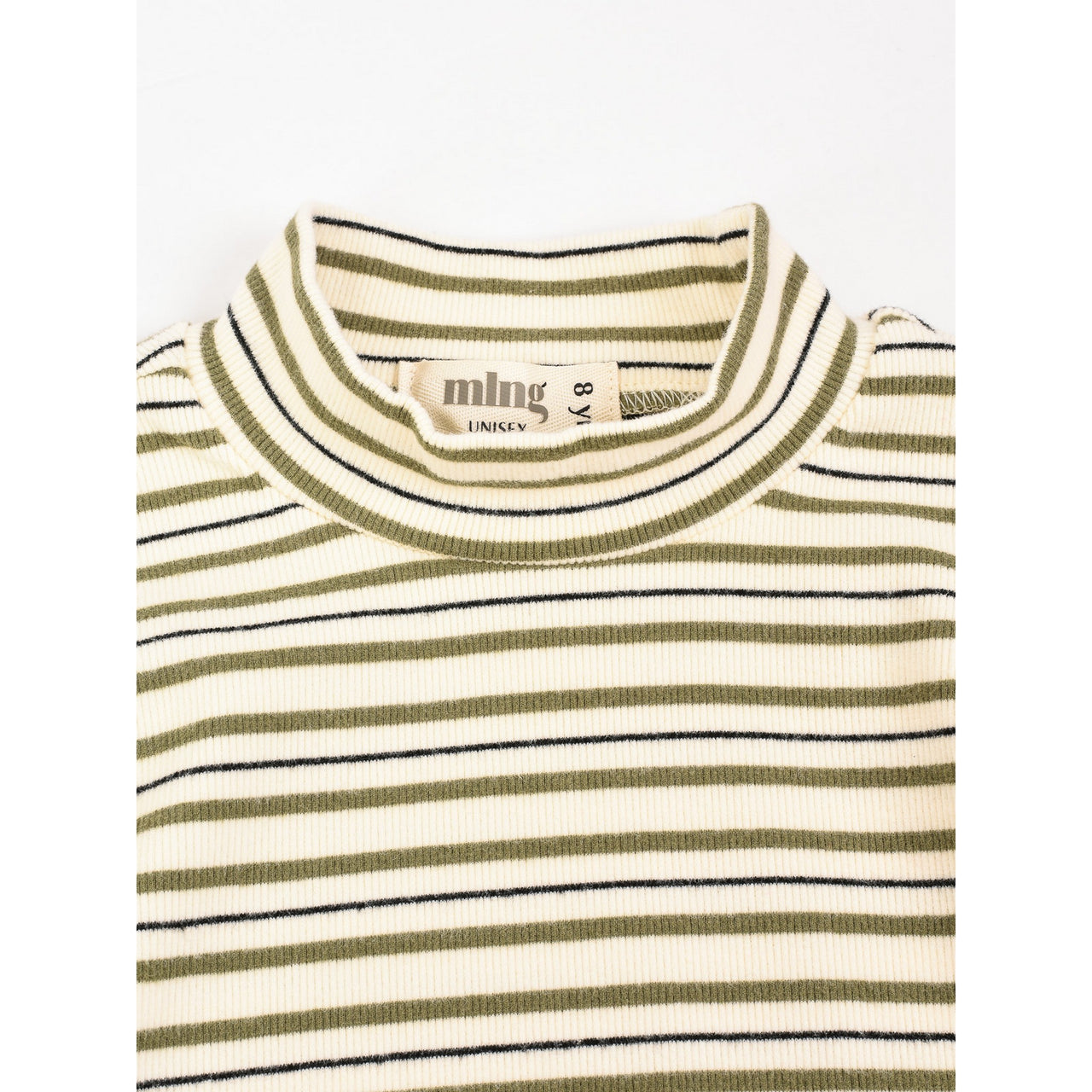Melange Stripes Turtleneck Shirt