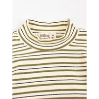 Melange Stripes Turtleneck Shirt