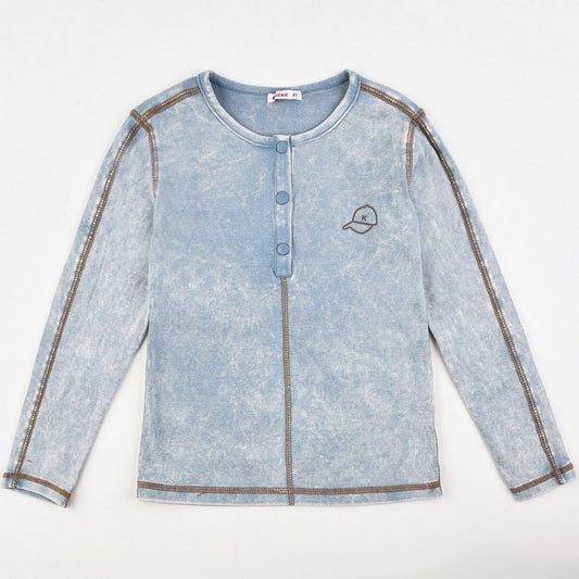 Stone Wash Girls Shirt