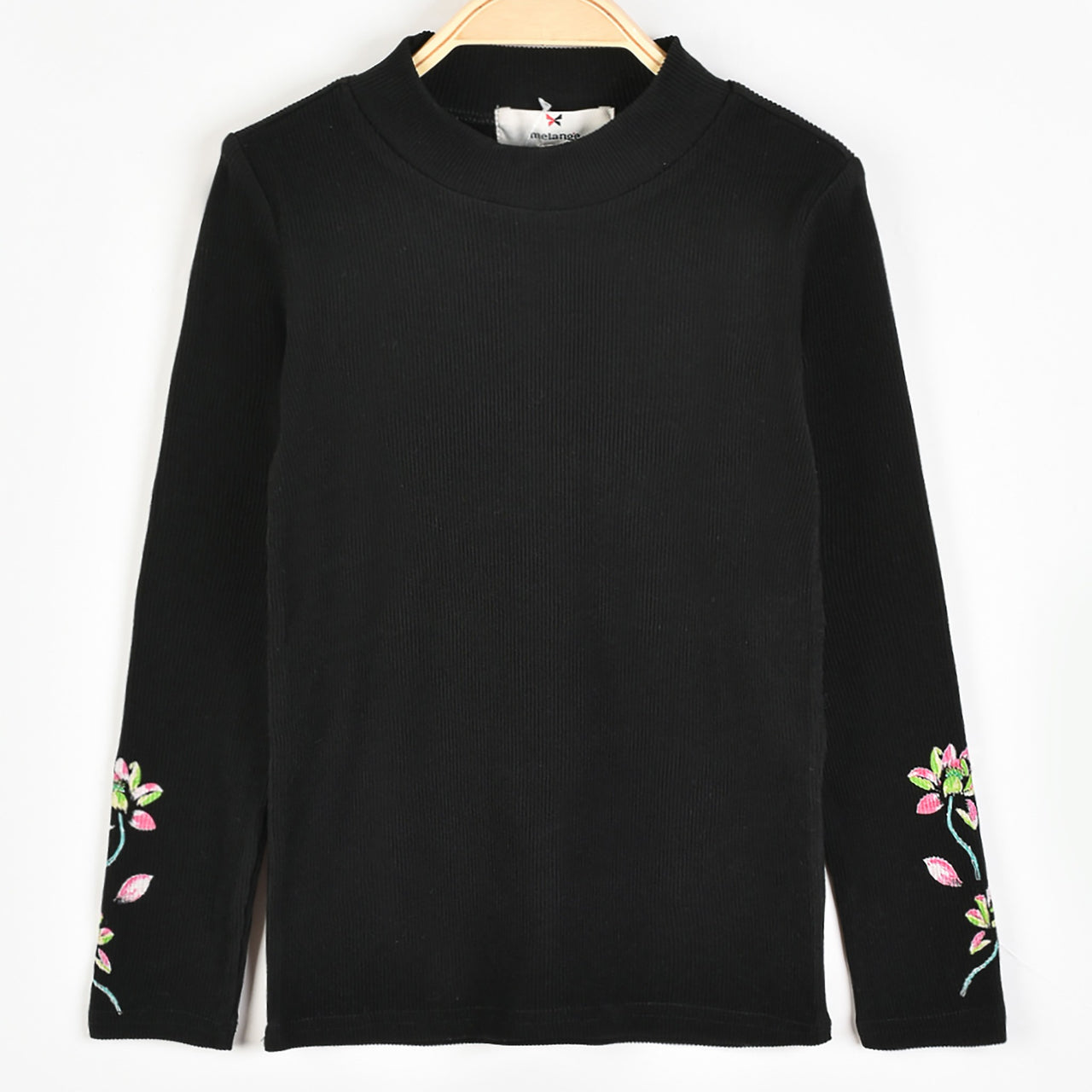 Melange Floral Print Top