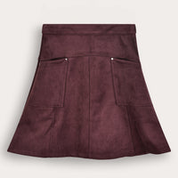 Suede Pocket Skirt