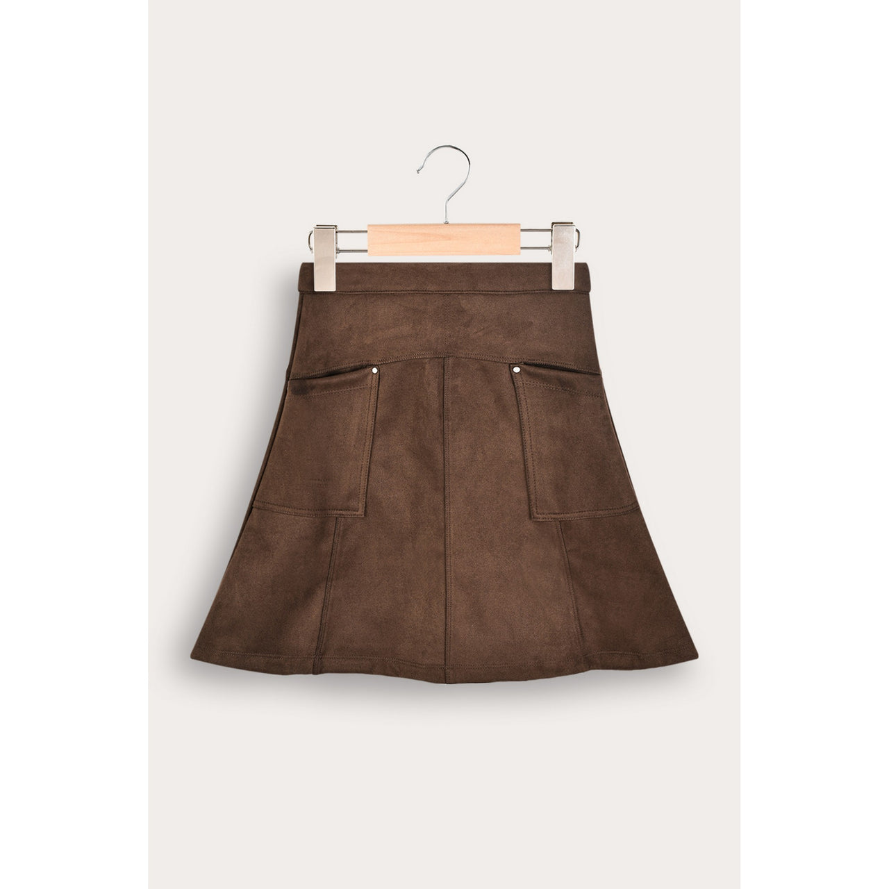 Suede Pocket Skirt
