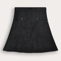 Suede Pocket Skirt